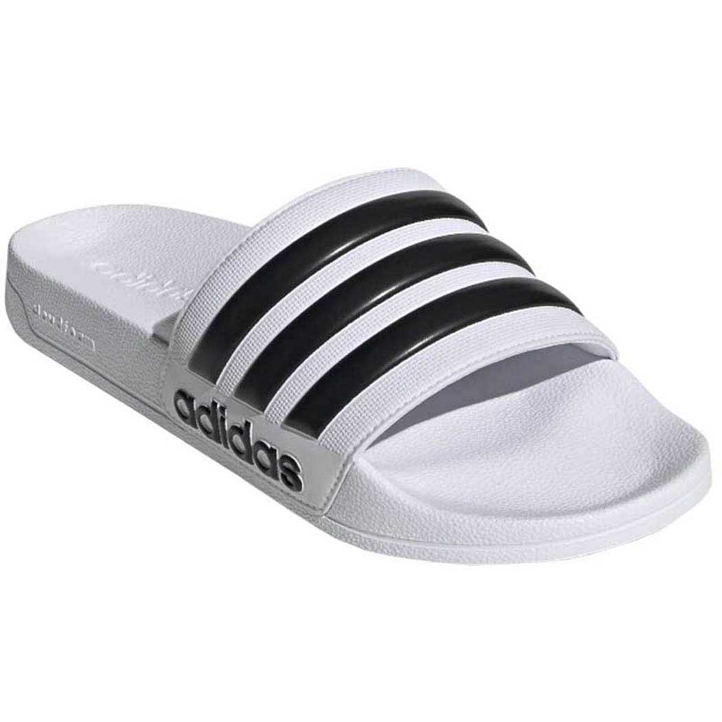 Adidas Adilette White Core Black White - Shower Slides