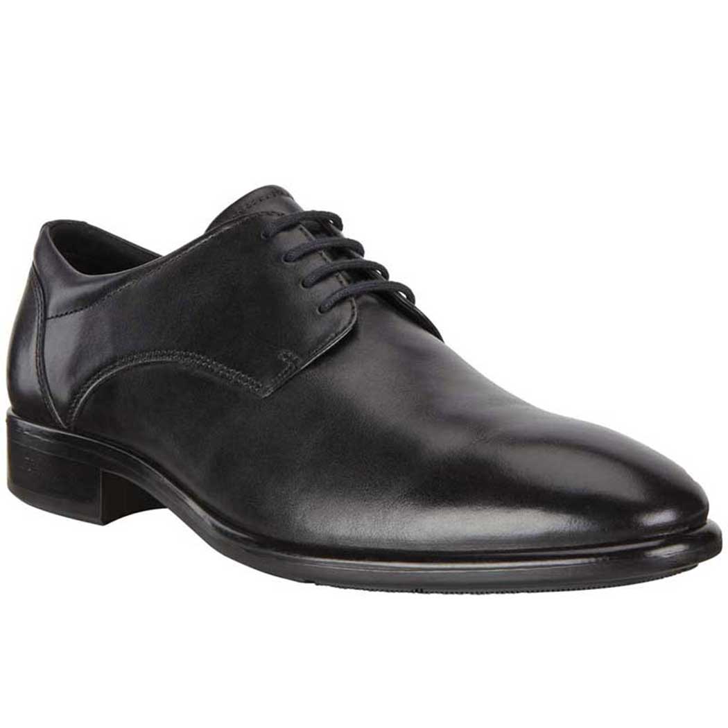 ECCO Citytray Cap Toe Tie Black - Free Shipping!