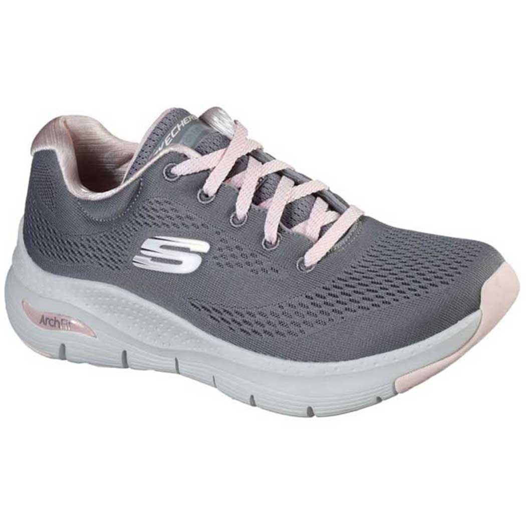 Skechers Arch Fit-Big Appeal Gray Pink-Free shipping!