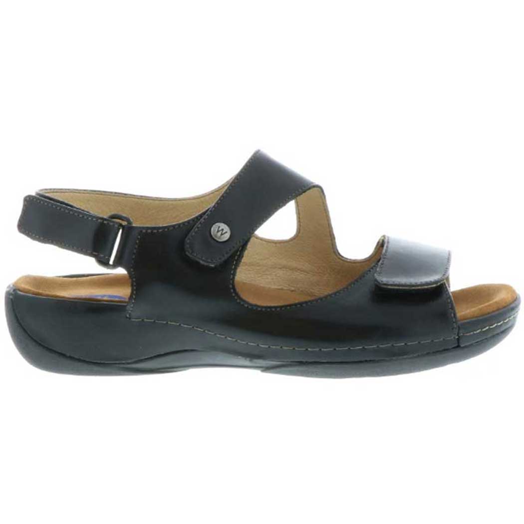 Wolky Liana Smooth Leather Black Sandal 0031530000 (Women's)